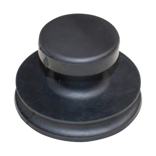 Schwarzer mini Saugheber für glatte Oberflächen bis 20 kg