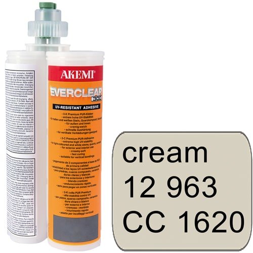 Colle pour peinture à 2 composants Akemi Everclear - cartouche 400 ml, crème no. 12963