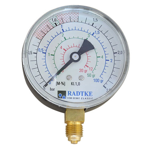 Analogmanometer Ersatzteil zu CM-Feuchtemessgerät von KARL DAHM | Restfeuchte in Estrich messen | Ersatzteil Analog-Manometer KARL DAHM Messgeräte