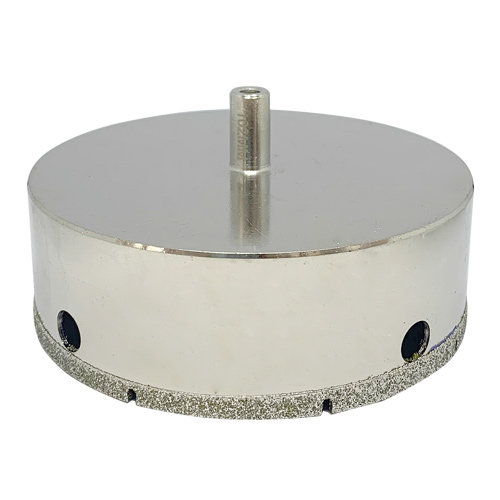 Diamant-Hohlbohrer 102 mm, galvanisch belegt, mit Rundschaft für die Bohrmaschine. Nass verwenden! KARL DAHM Diamantwerkzeuge