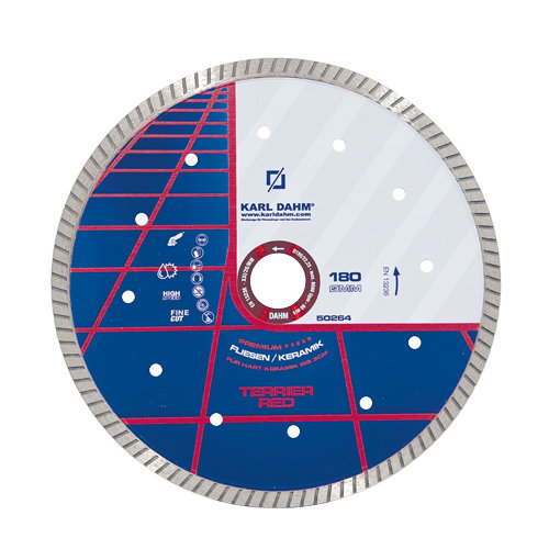 Diamanttrennscheibe Terrier Red, ohne Flansch Verstärkung, Ø 180 mm