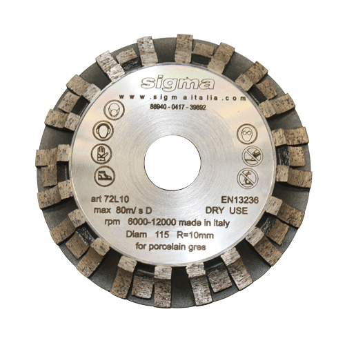 Rondofräser Radius 10 mm Ø 120 mm Art. 50526