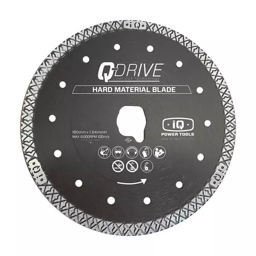 iQ Q-Drive cutting disc Ø180 mm for porcelain stoneware I Art. 50610