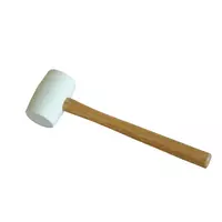 Rubber mallet with wooden handle, 580 g Info