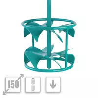 Mixing paddle for screed DLX Ø 150 mm with Hexafix®, order no 11869