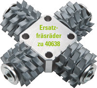 12 Flat carbide scouring discs Order No. 40639