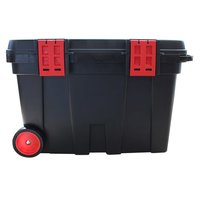 Boîte de montage mobile noire avec roues rouges Art. n° 12043