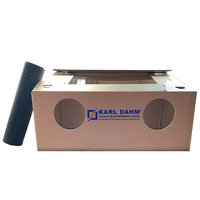 Dust box for drilling tiles, working dust-free, drilling dust-free