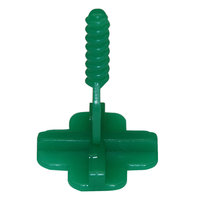 Supports filetés pour joint de 4 mm de large - Joint croisé vert | 2500 pièces pour le système de nivellement Karl Dahm