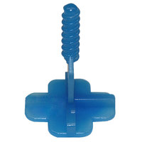 Blue T-piece threaded brackets 2500 pieces | KARL DAHM Levelmac levelling system