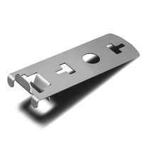 Vertical edge clip "head" for pedestal supports KARL DAHM - For vertical covering of steps and ends. Stainless steel. Buy now at KARL DAHM.