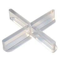 Tile crosses transparent, 100 pieces, with breakable wing and extended bearing surface - NEW at KARL DAHM