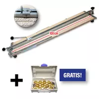 Ideal 100 cm tile cutter with 12 cutting wheels