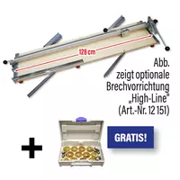 Tile cutter "High-Line" 128 cm with 12 cutting wheels