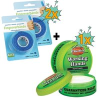 Skin protection set KARL DAHM plasters and hand cream for tilers