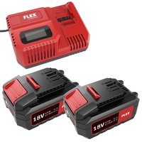 Jeu de batteries FLEX avec 2 batteries de 18 V á 18 V et 5,0 Ah pour la série de batteries FLEX