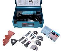 Makita multifunctional device item 41809 with 47-piece accessory set in case