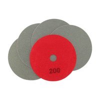 Disque diamanté à poncer rouge, Ø 100 x 15 mm, granularité 200, 5 pcs, no. d'article 50497