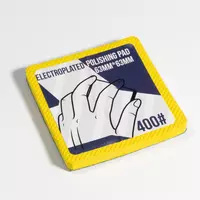 Flexible diamond hand sanding pad in yellow with K400 I Art. 50554