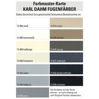 Carte couleur échantillon teinturier de joints KARL DAHM - Déterminez maintenant la couleur désirée