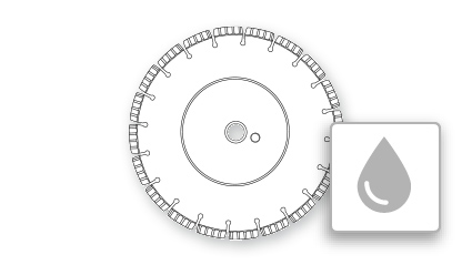 Diamanttrennscheiben Nassschnitt