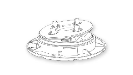 Self-levelling pedestal bearing