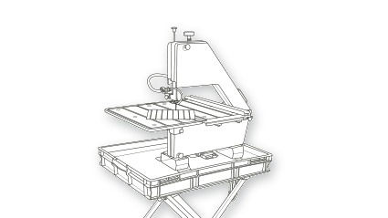 Band saw and glass cutter