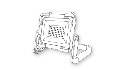 Projecteurs de chantier, LEDs