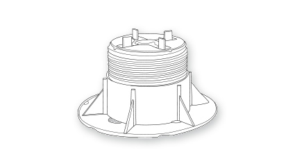 Fixed head pedestal bearing