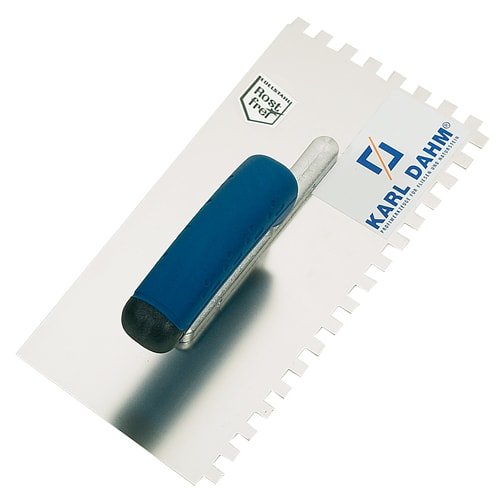 Softgrip trowel 3 mm, stainless steel Info