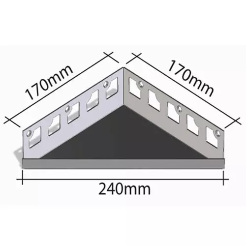 Tileable shower shelf