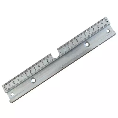 Slide-in ruler for tile cutter Ideal machine