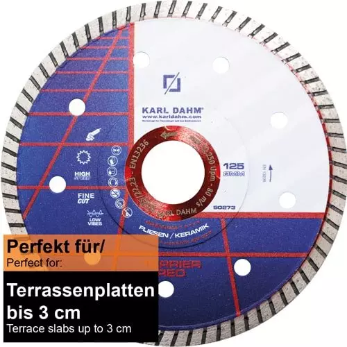 Diamanttrennscheibe Terrier-Red Ø 125 mm