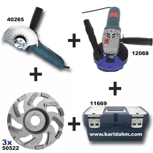 Concrete & Screed Grinding Set, Karl Dahm, Item No. 45257