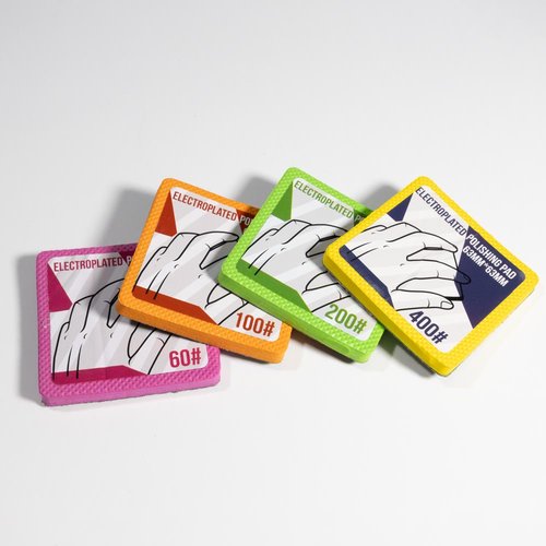 Set de 4 tampons abrasifs manuels extra fins et flexibles de Karl Dahm
