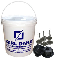 Karl Dahm Tile levelling system basic set black, 1 mm