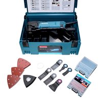 Makita multifunctional device item 41809 with 47-piece accessory set in case