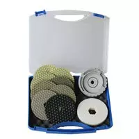 Diamond grinding and polishing pads set