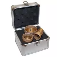 Diamond core bit set, gold, dry, order no. 56203