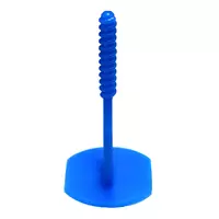 Threaded tabs Long, blue, 3 mm joint width for thick tiles up to 3 cm. Perfect for outdoor use. Threaded brackets for the KARL DAHM tile levelling system