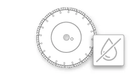 Diamanttrennscheiben Trockenschnitt